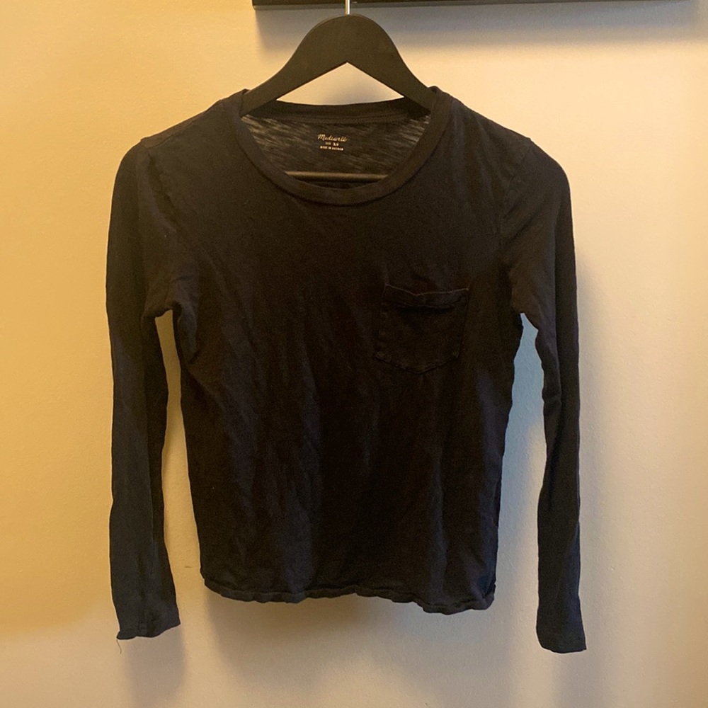 Madewell long sleeve tee with pocket